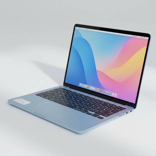 3 images of Refurbish-7 Day DOA 13-inch Macbook Air, Apple M4 Chip with 10-core CPU and 10-core GPU, 16GB, 512GB SSD - Sky Blue